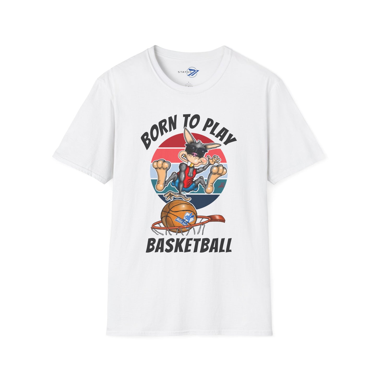 Born to Play Basketball T-Shirt — Retro Cartoon Basketball Tee