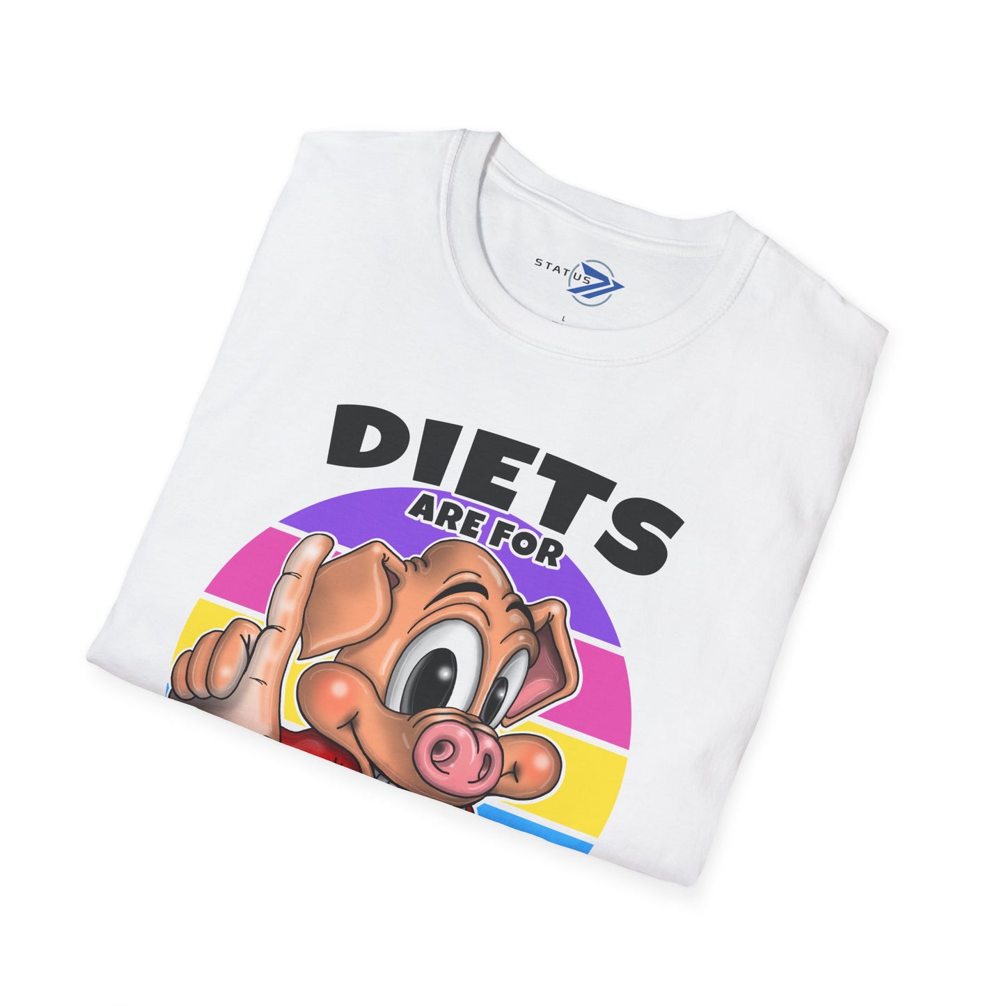 Diets Are For Losers Pig Graphic T-Shirt