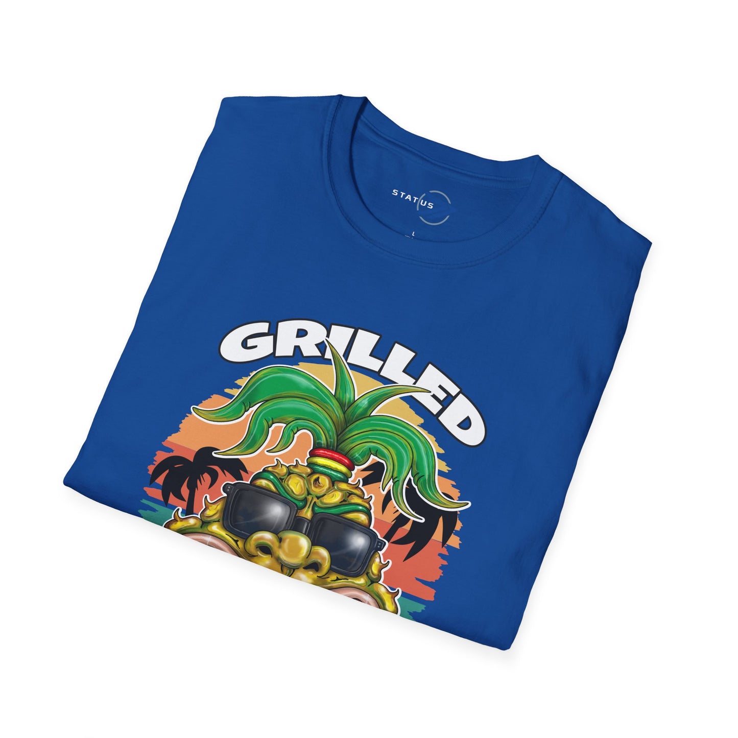 Grilled Pineapple T-Shirt – Retro Tropical BBQ Tee