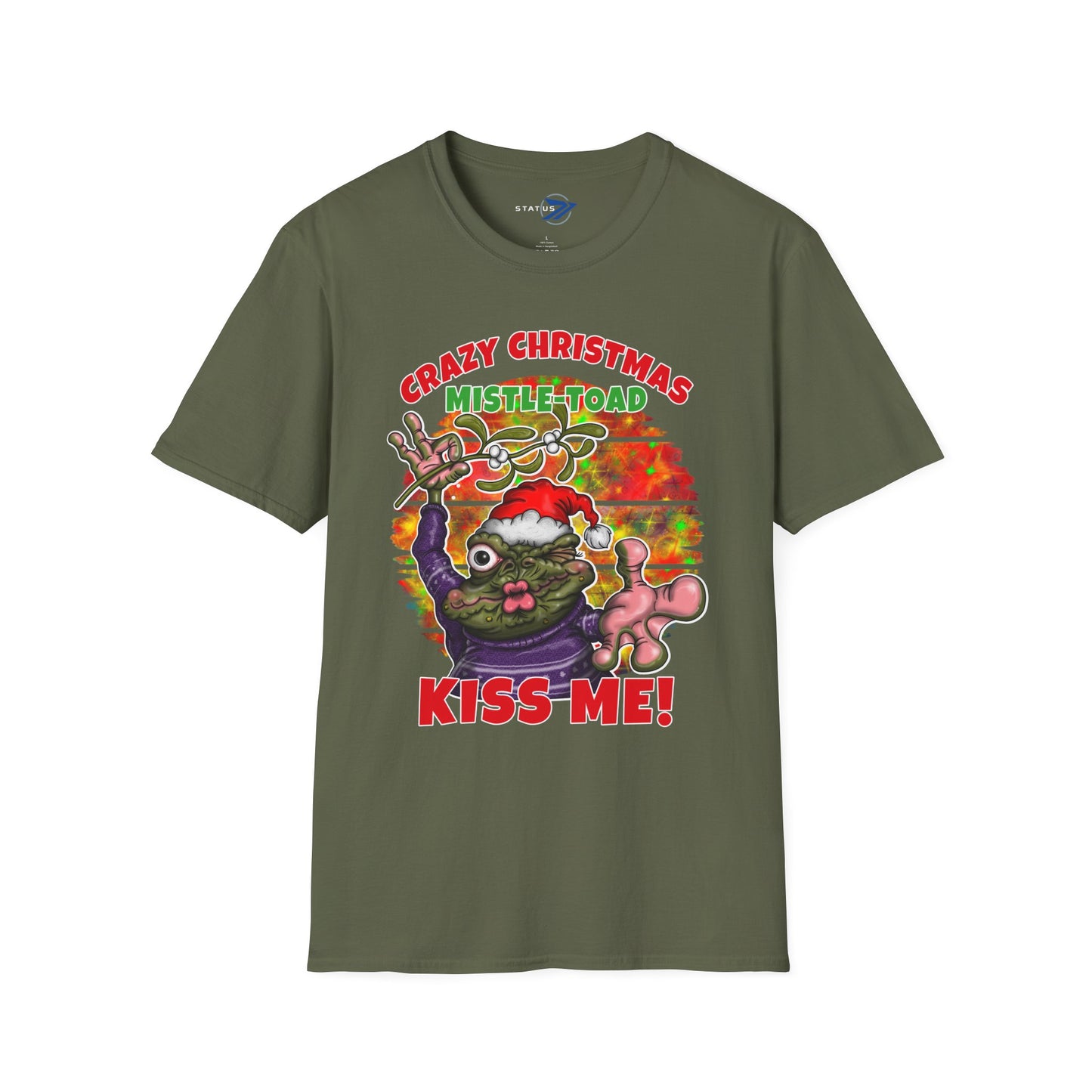 Crazy Christmas Mistle-Toad "Kiss Me" Holiday T-Shirt