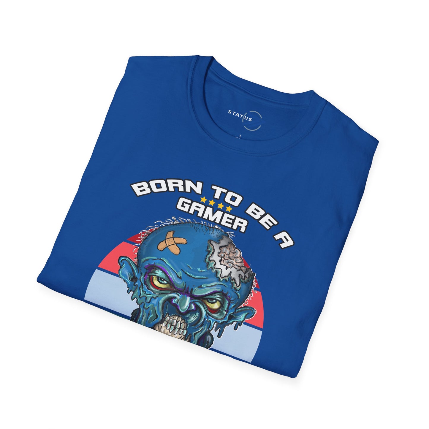 Zombie Gamer T-Shirt — "Born to Be a Gamer" Retro Horror Tee
