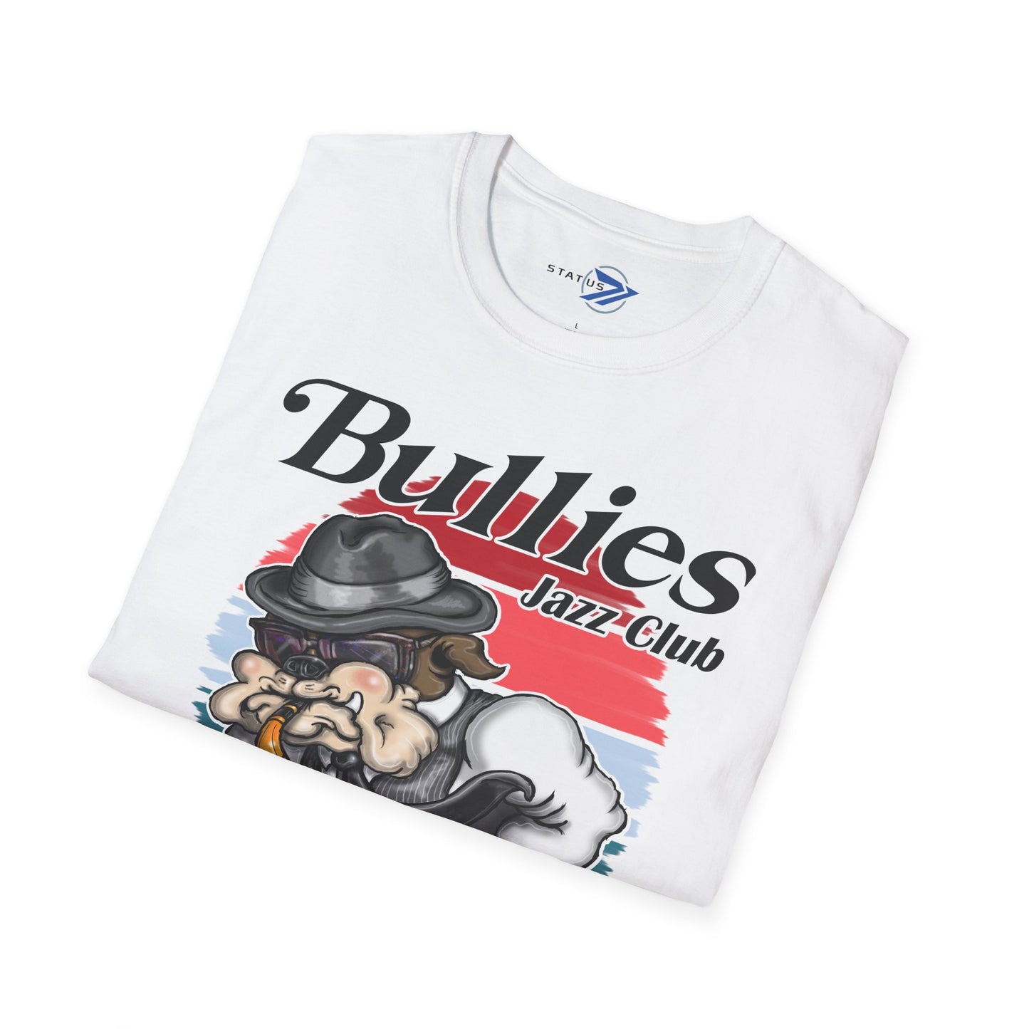 Bullies Jazz Club T-Shirt — "Guest Star Charlie Barker" Vintage Bull Dog Sax Player Tee