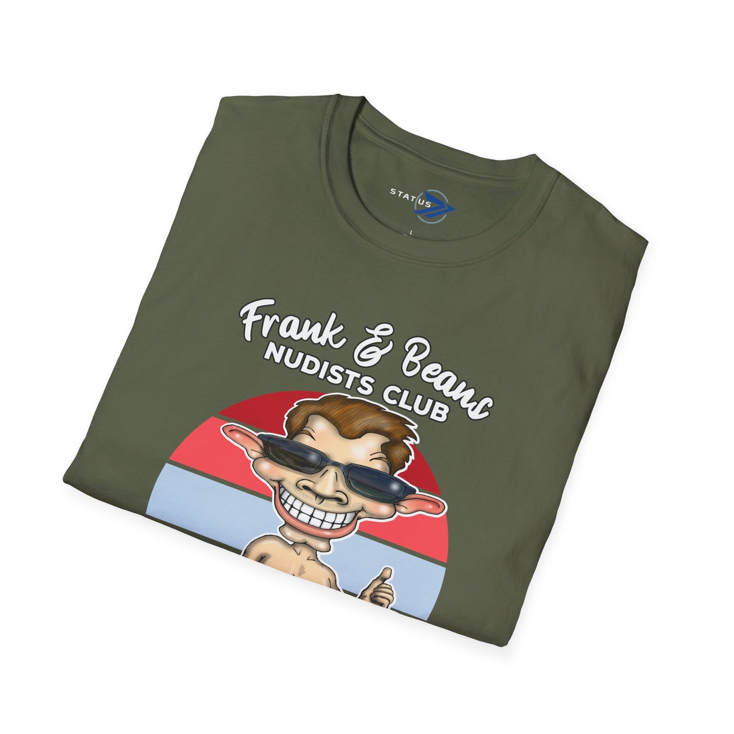 Nudists Club Coffee Tee — "All You Need Is Coffee and a Smile" Graphic T-Shirt