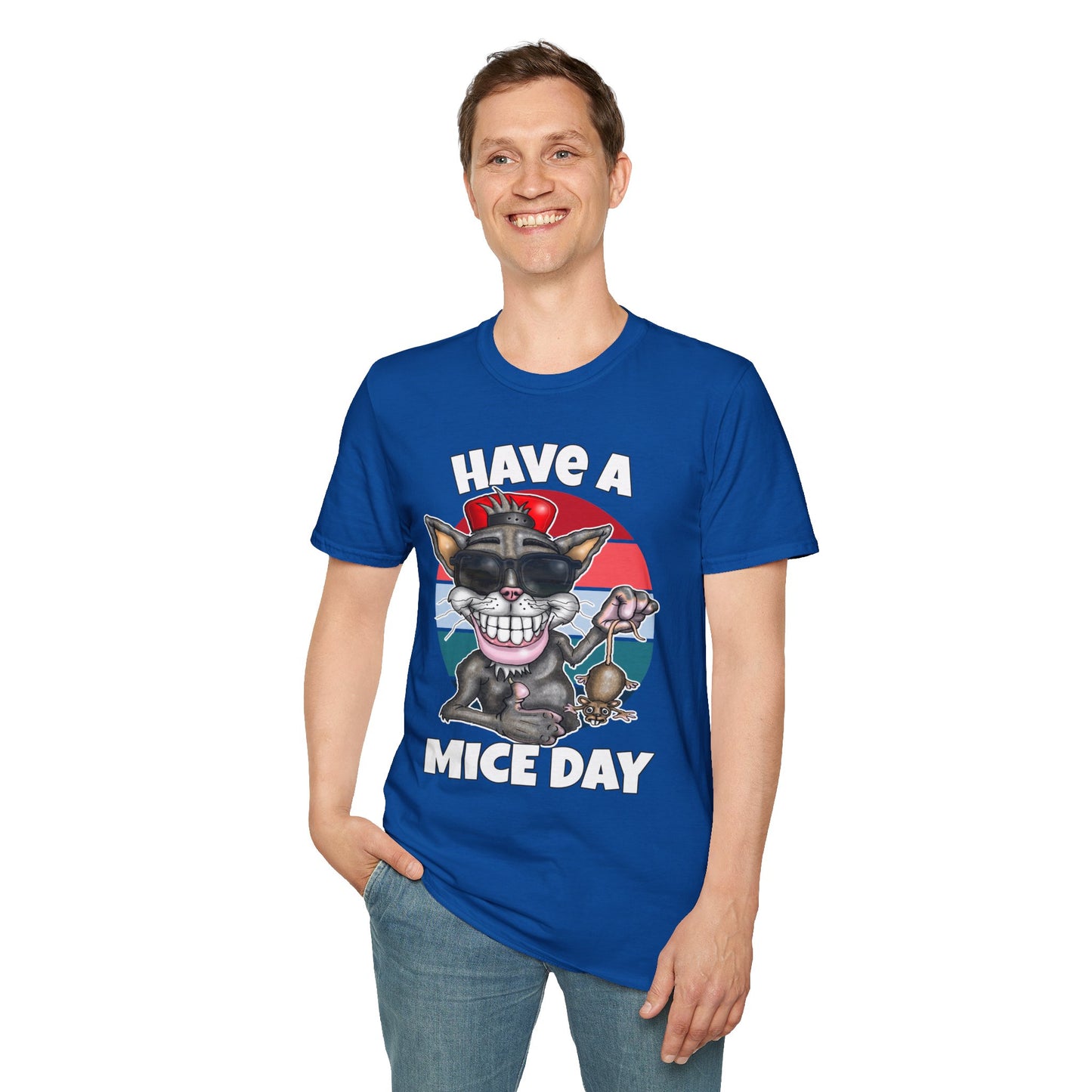 Have a Mice Day Cat Graphic T-Shirt
