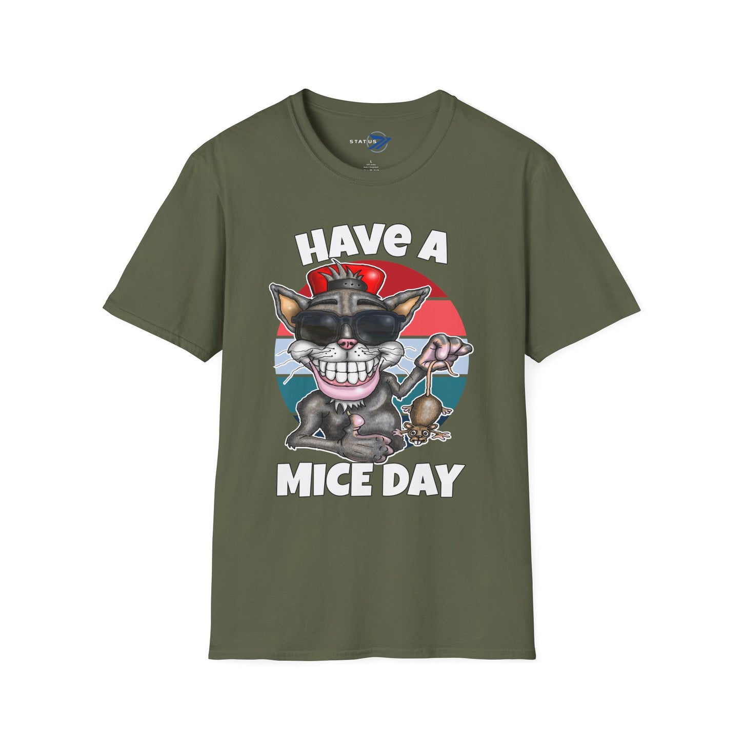 Have a Mice Day Cat Graphic T-Shirt