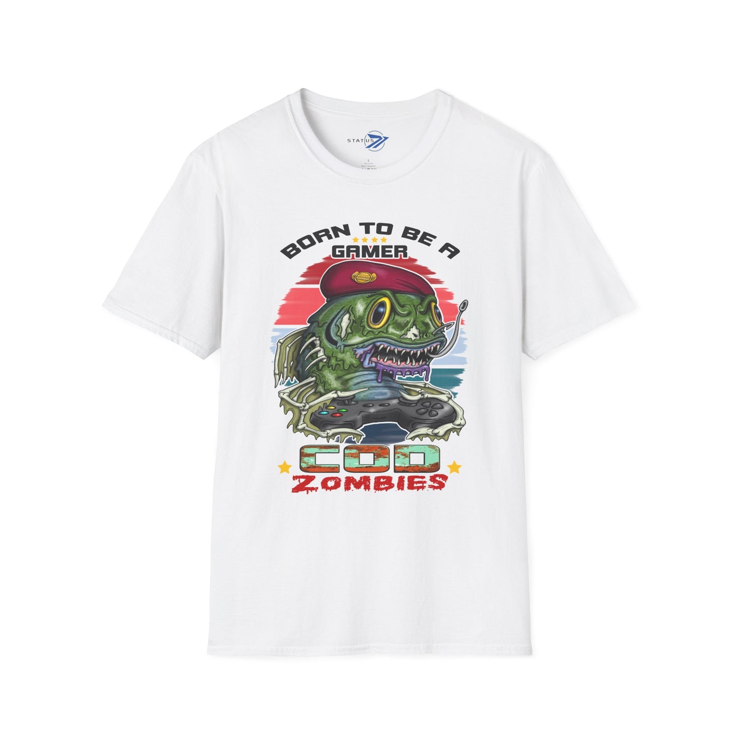 Gamer Zombie T-Shirt — "Born to Be a Gamer" Retro Video Game Tee