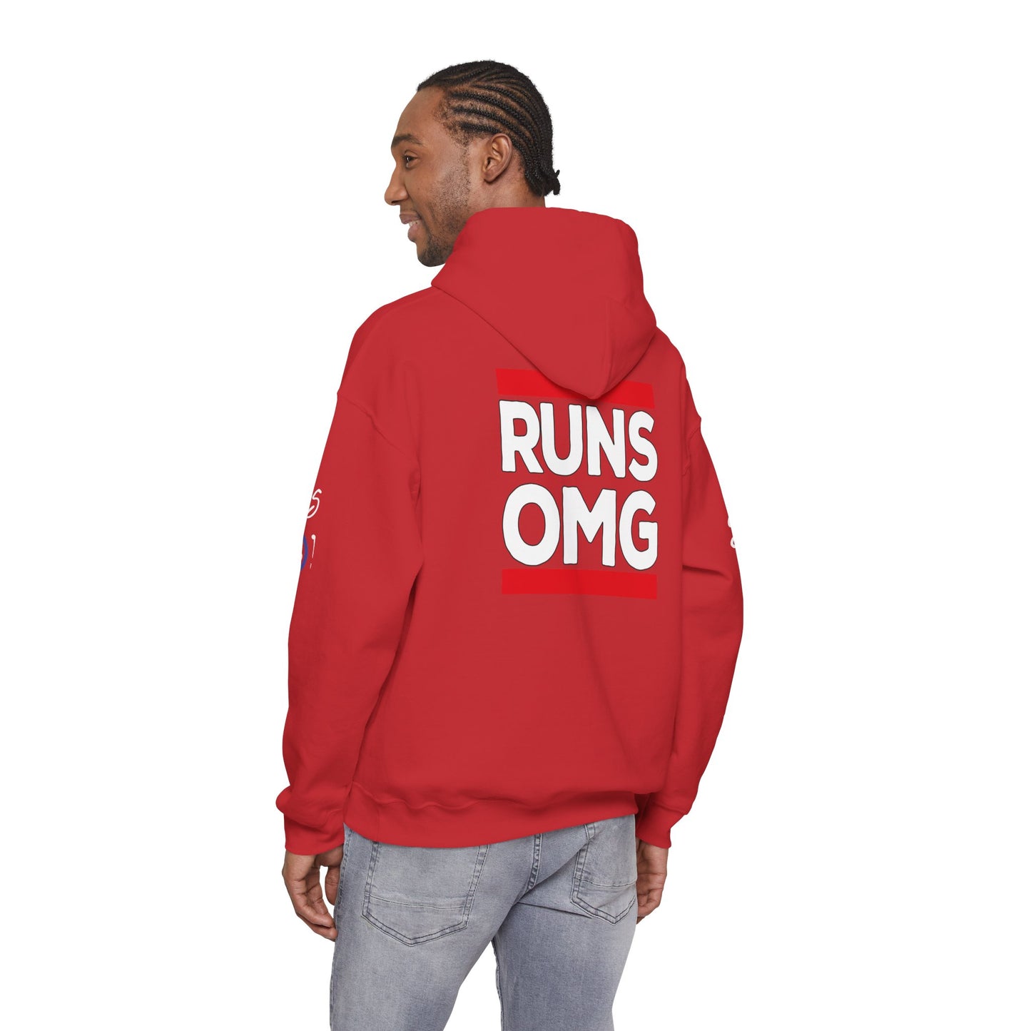 Runs OMG Hoodie — Graphic Streetwear Pullover with Bold Back Print