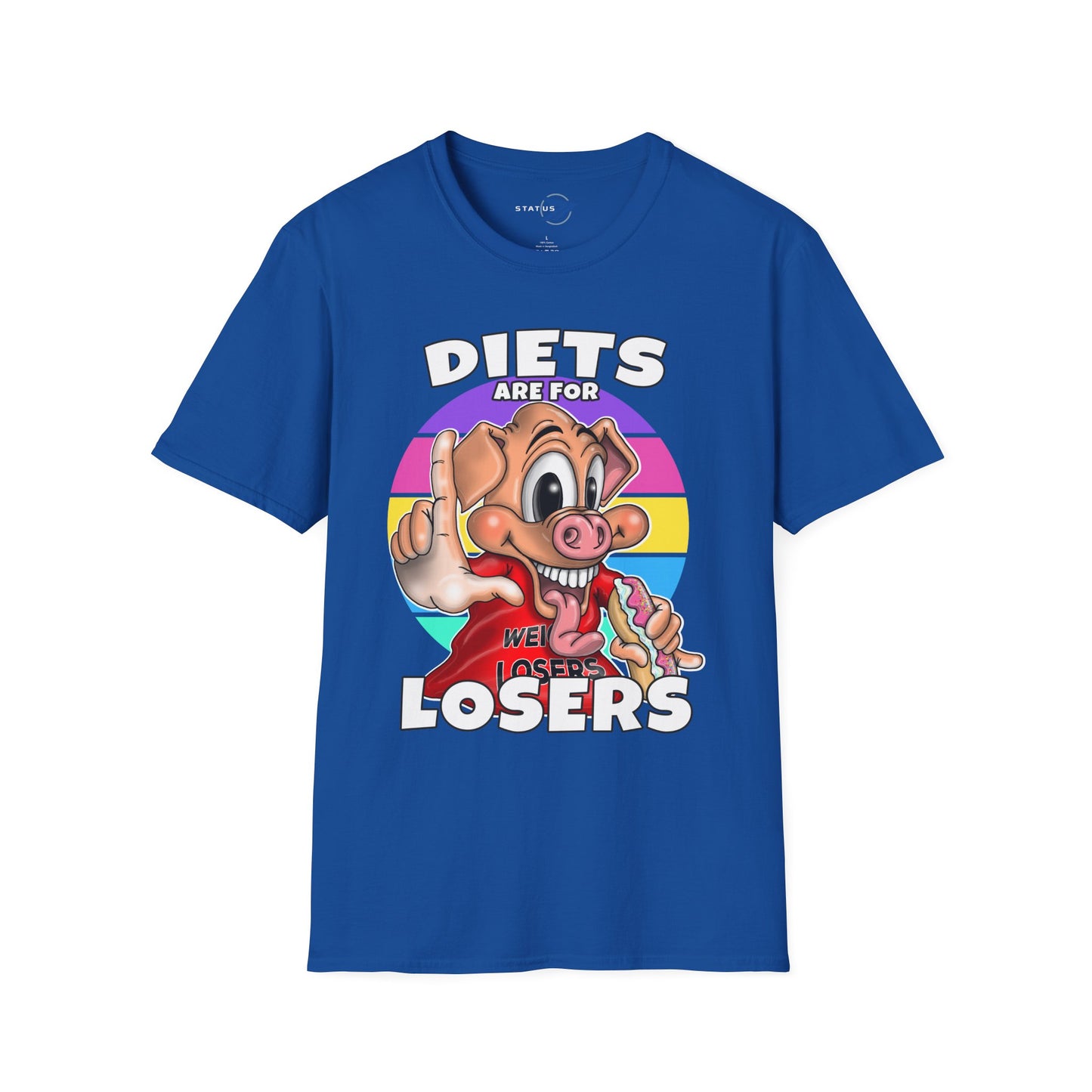 Diets Are For Losers Pig Graphic T-Shirt