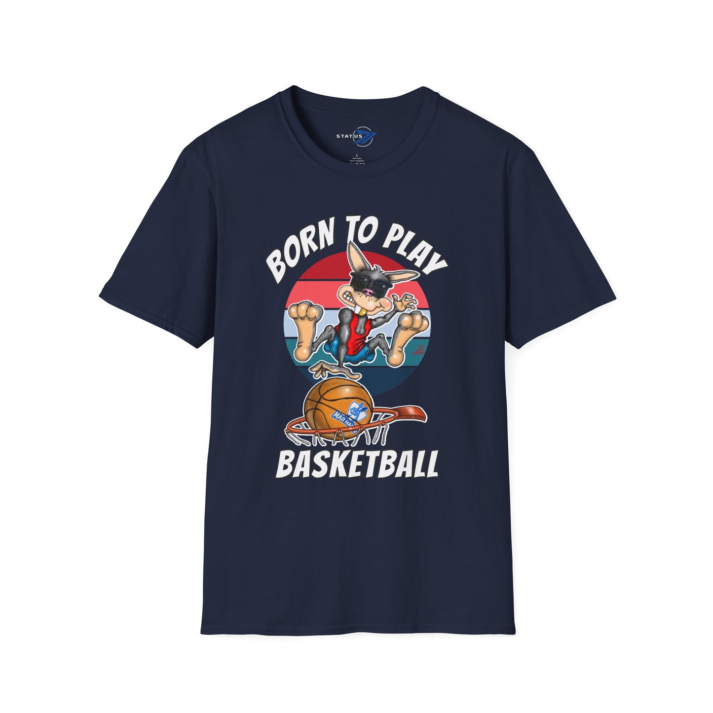 Born to Play Basketball T-Shirt — Retro Cartoon Basketball Tee