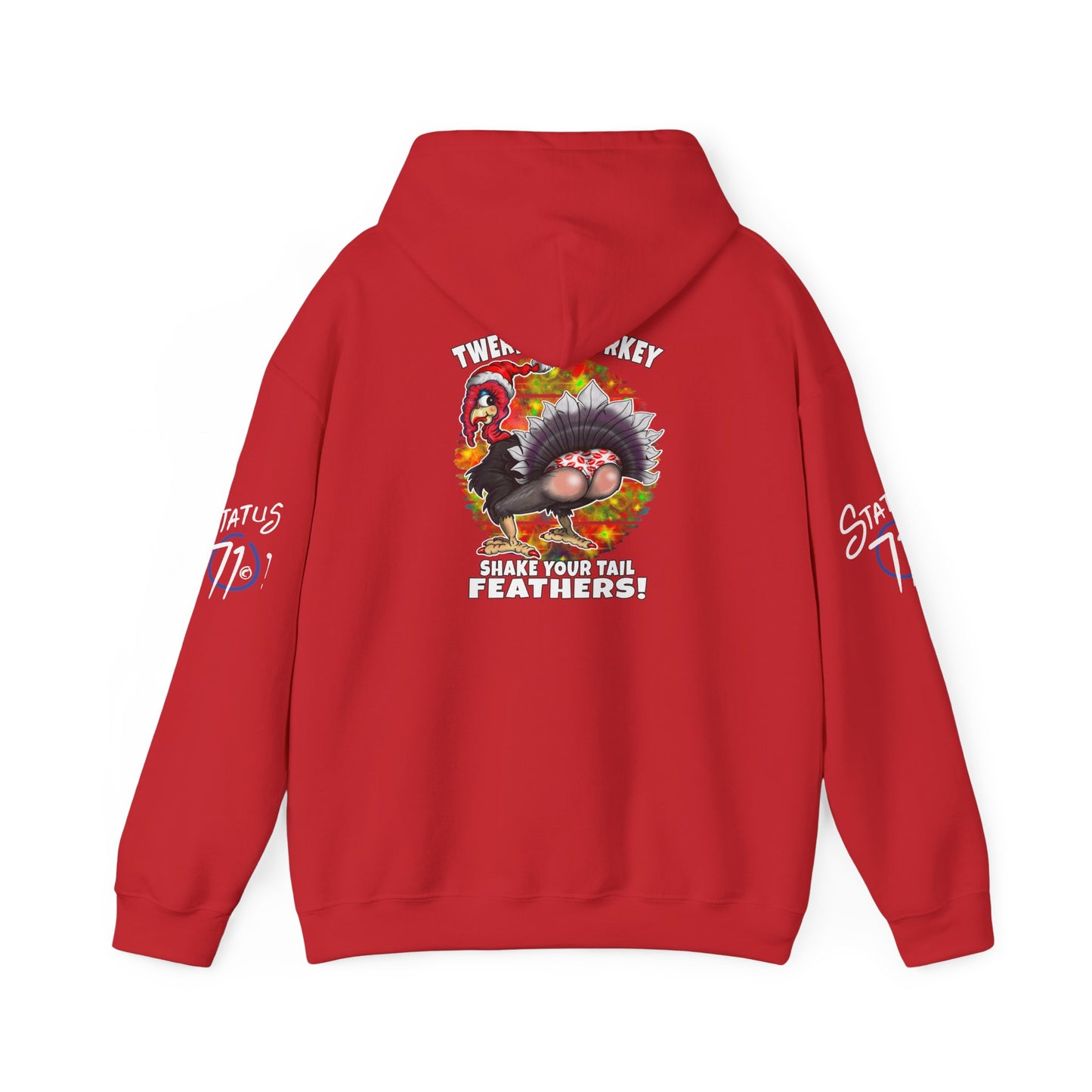 Christmas Twerking Turkey Hoodie — “Shake Tail Feathers” Funny Holiday Pullover