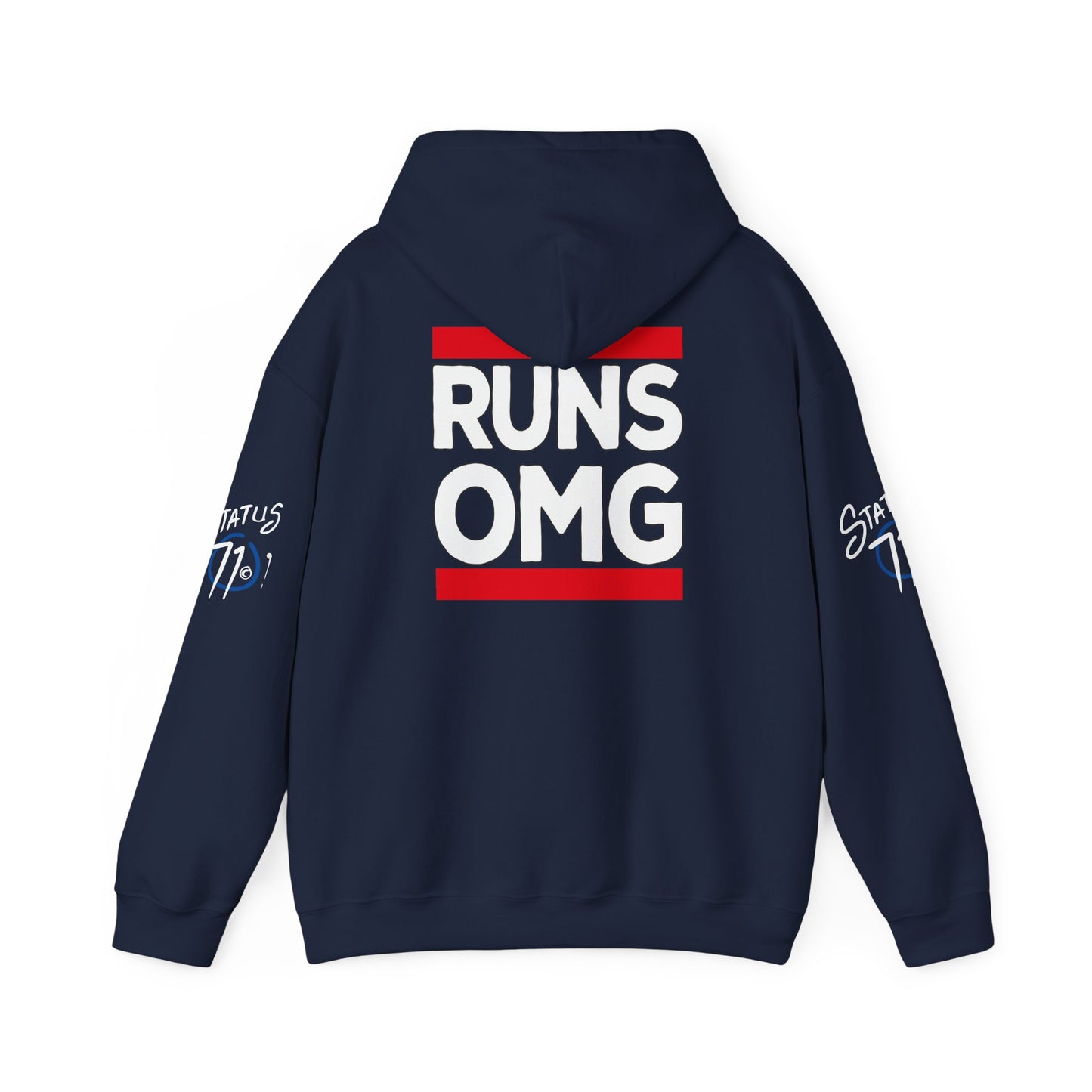 Runs OMG Hoodie — Graphic Streetwear Pullover with Bold Back Print