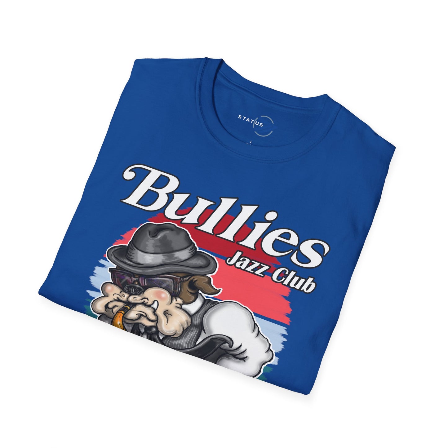 Bullies Jazz Club T-Shirt — "Guest Star Charlie Barker" Vintage Bull Dog Sax Player Tee