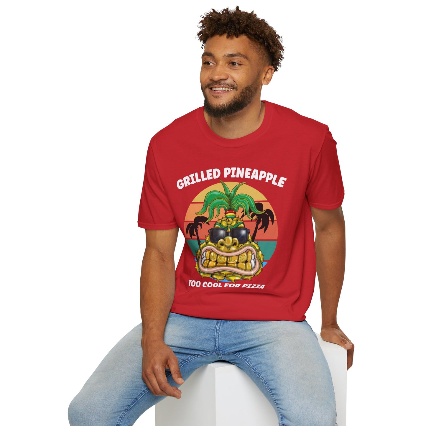 Grilled Pineapple T-Shirt — Retro Tropical Pizza Vibes