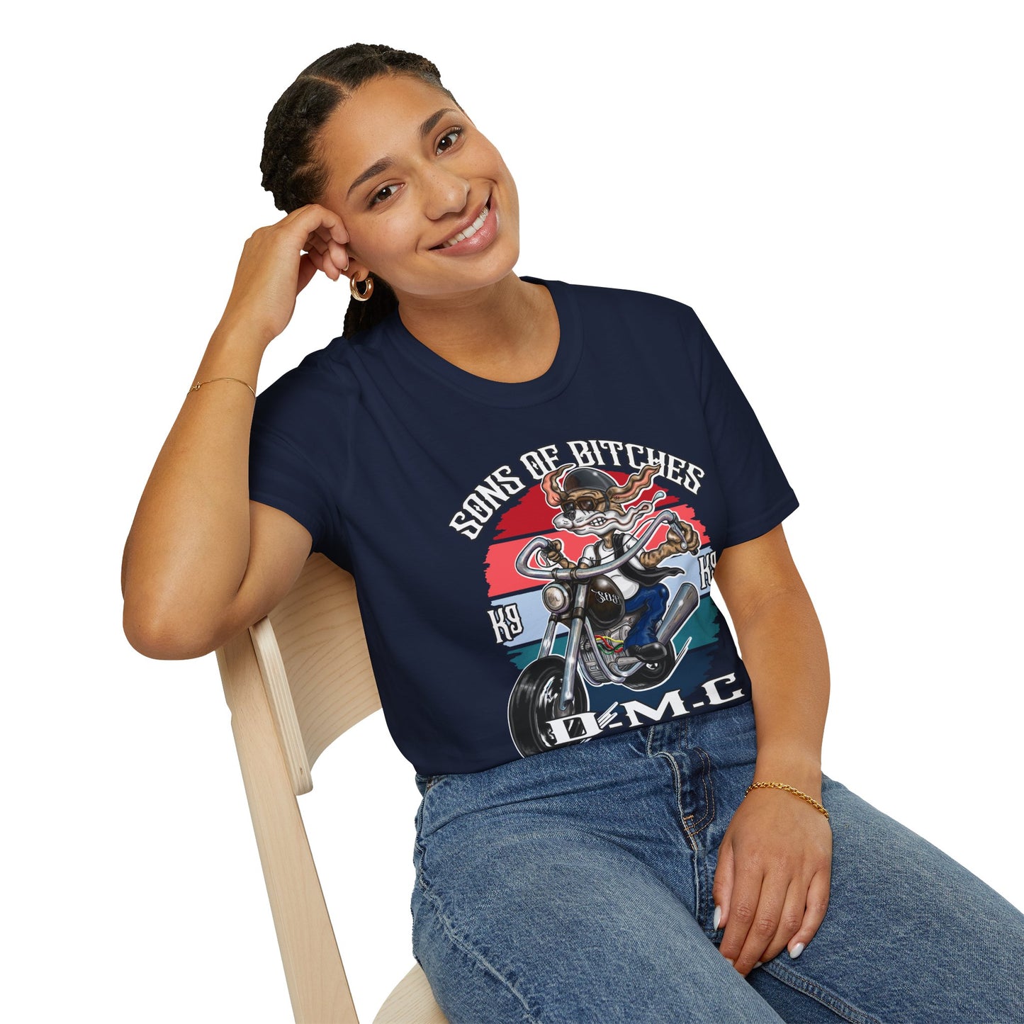 Sons of Bitches Motorcycle Club T-Shirt — Retro Biker Graphic Tee
