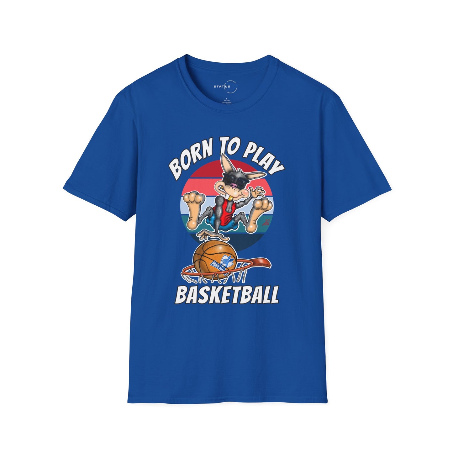 Born to Play Basketball T-Shirt — Retro Cartoon Basketball Tee