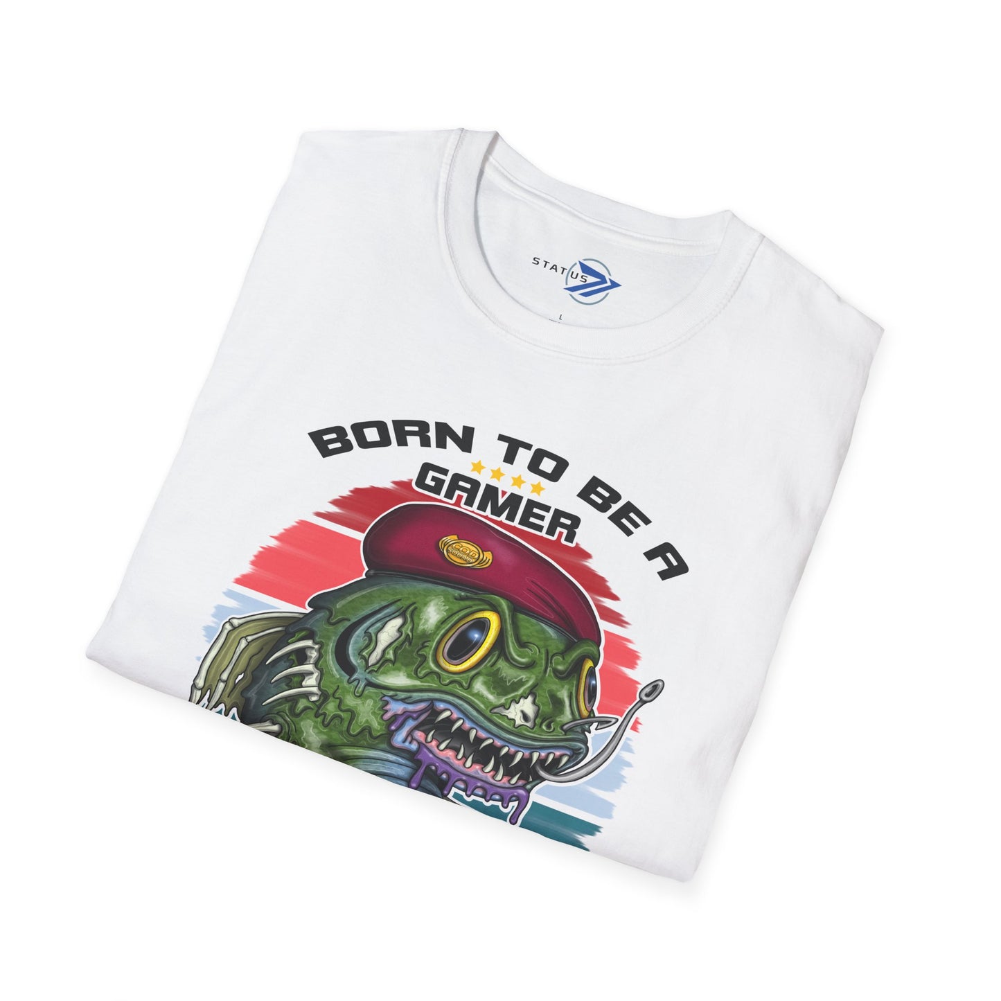Gamer Zombie T-Shirt — "Born to Be a Gamer" Retro Video Game Tee
