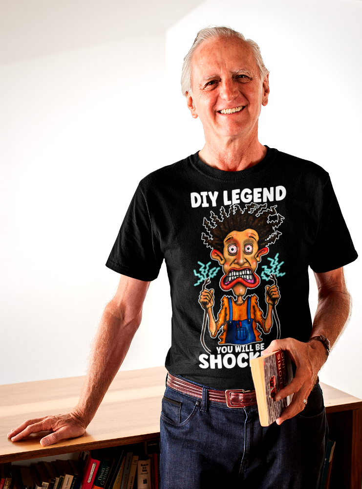 DIY Legend T-Shirt — 'You Will Be Shocked' Electric Shock Humor Tee