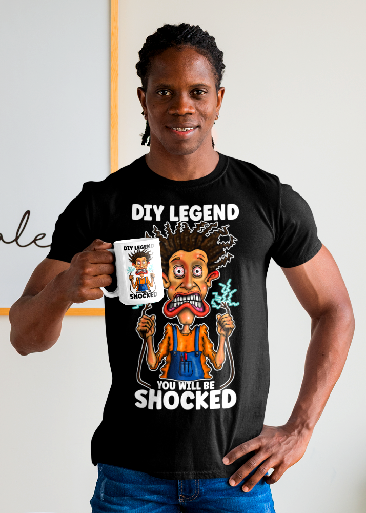 DIY Legend T-Shirt — 'You Will Be Shocked' Electric Shock Humor Tee