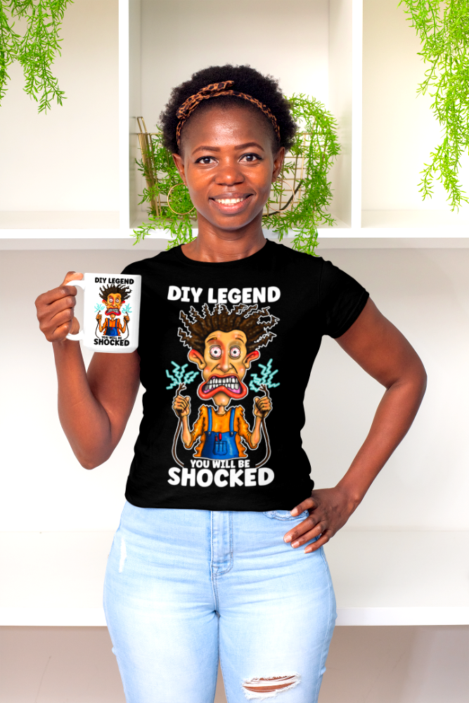 DIY Legend T-Shirt — 'You Will Be Shocked' Electric Shock Humor Tee