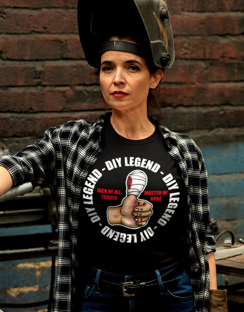 DIY Legend T-Shirt — "Jack of All Trades, Master of None" Thumb-Up Graphic