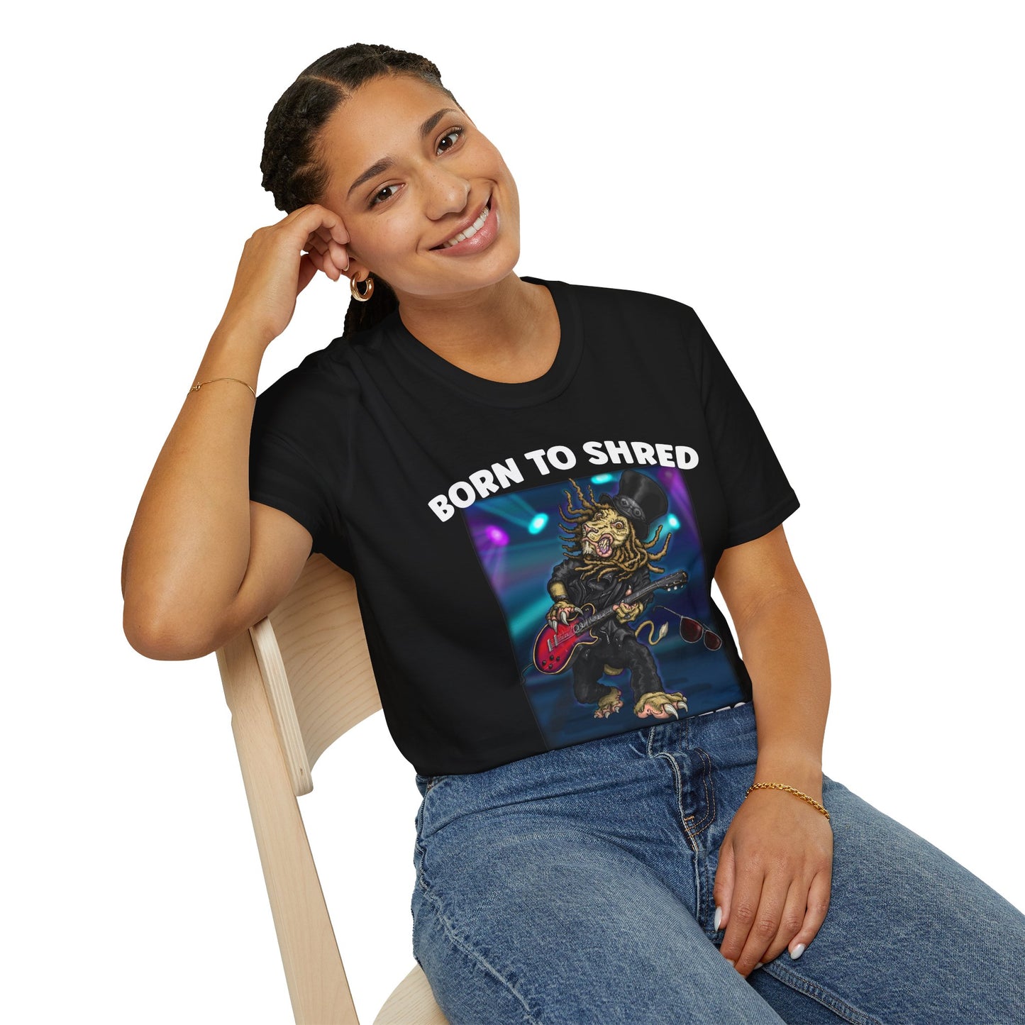 Born to Shred Guitar T-Shirt — Wild Riffs Rock Tee