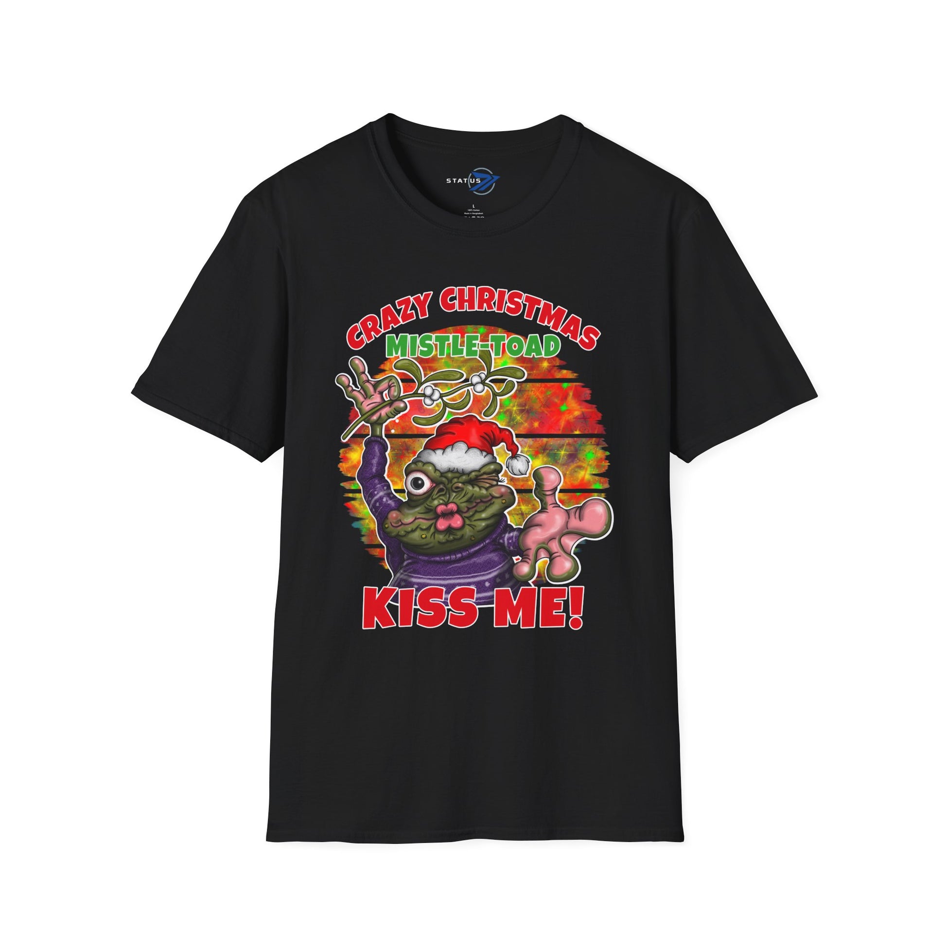 Crazy Christmas Mistle-Toad "Kiss Me" Holiday T-Shirt