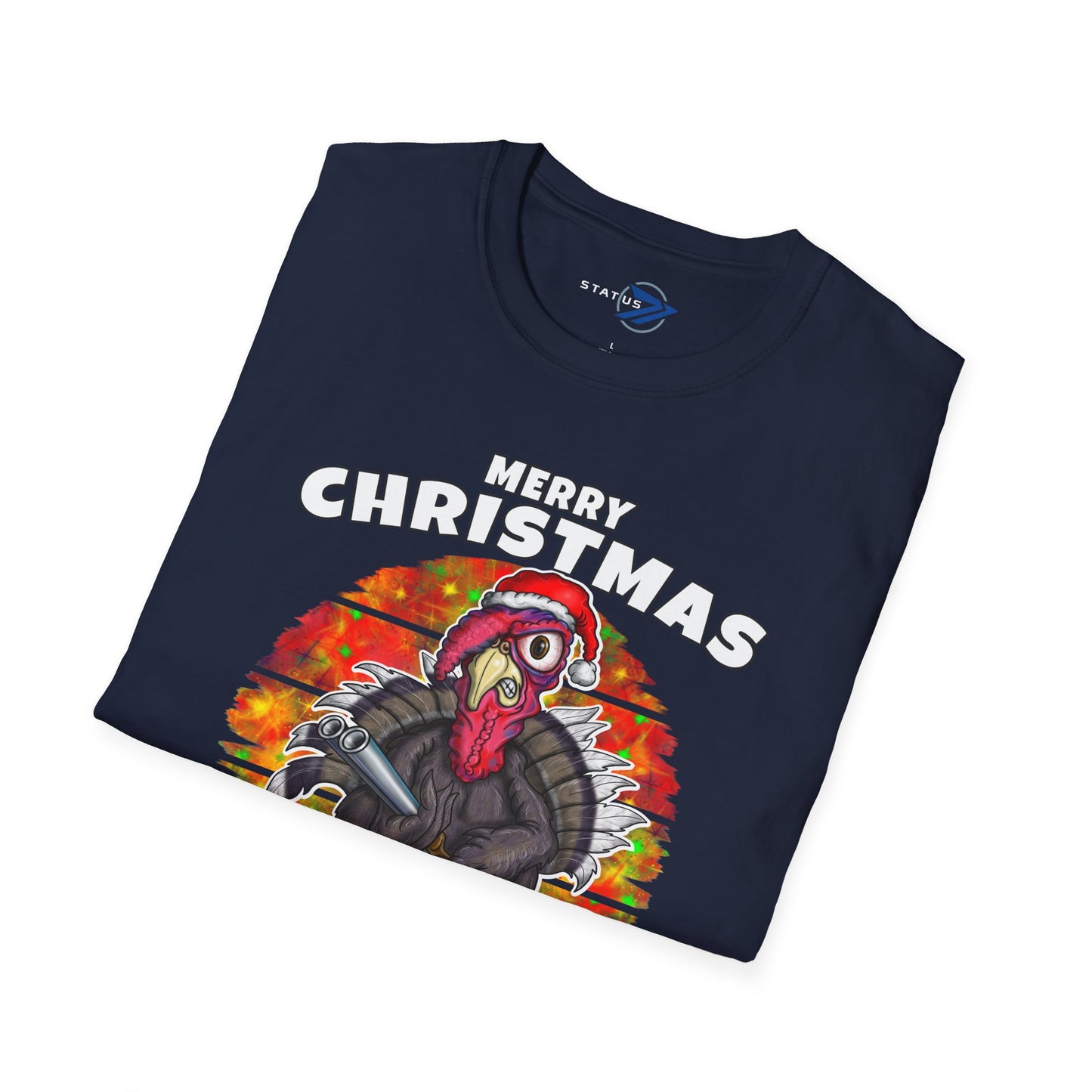 Christmas Turkey T-Shirt — “Merry Christmas, Bring It On Mother Pluckers!” Funny Holiday Tee