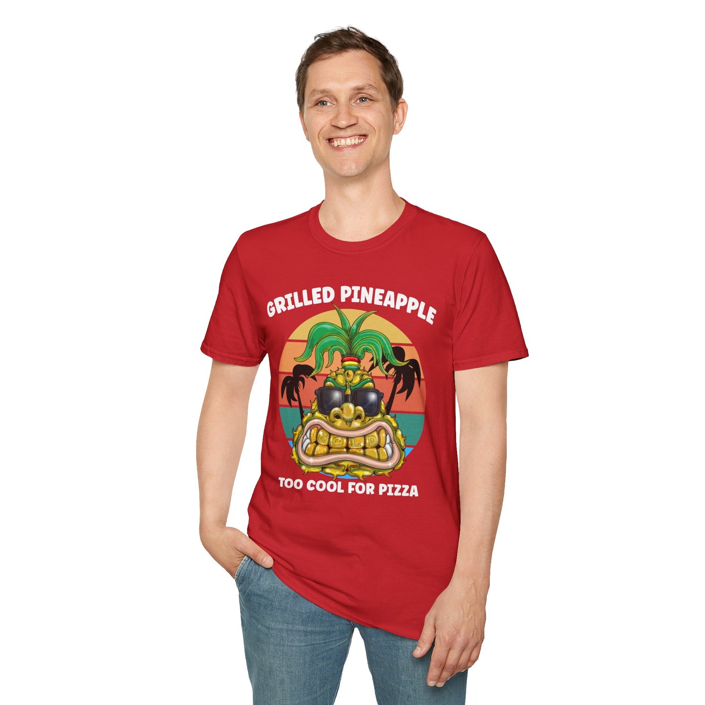 Grilled Pineapple T-Shirt — Retro Tropical Pizza Vibes
