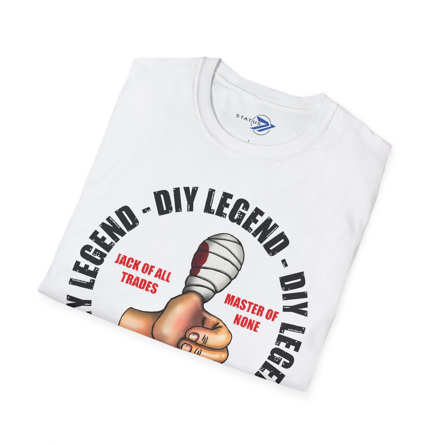 DIY Legend T-Shirt — "Jack of All Trades, Master of None" Thumb-Up Graphic