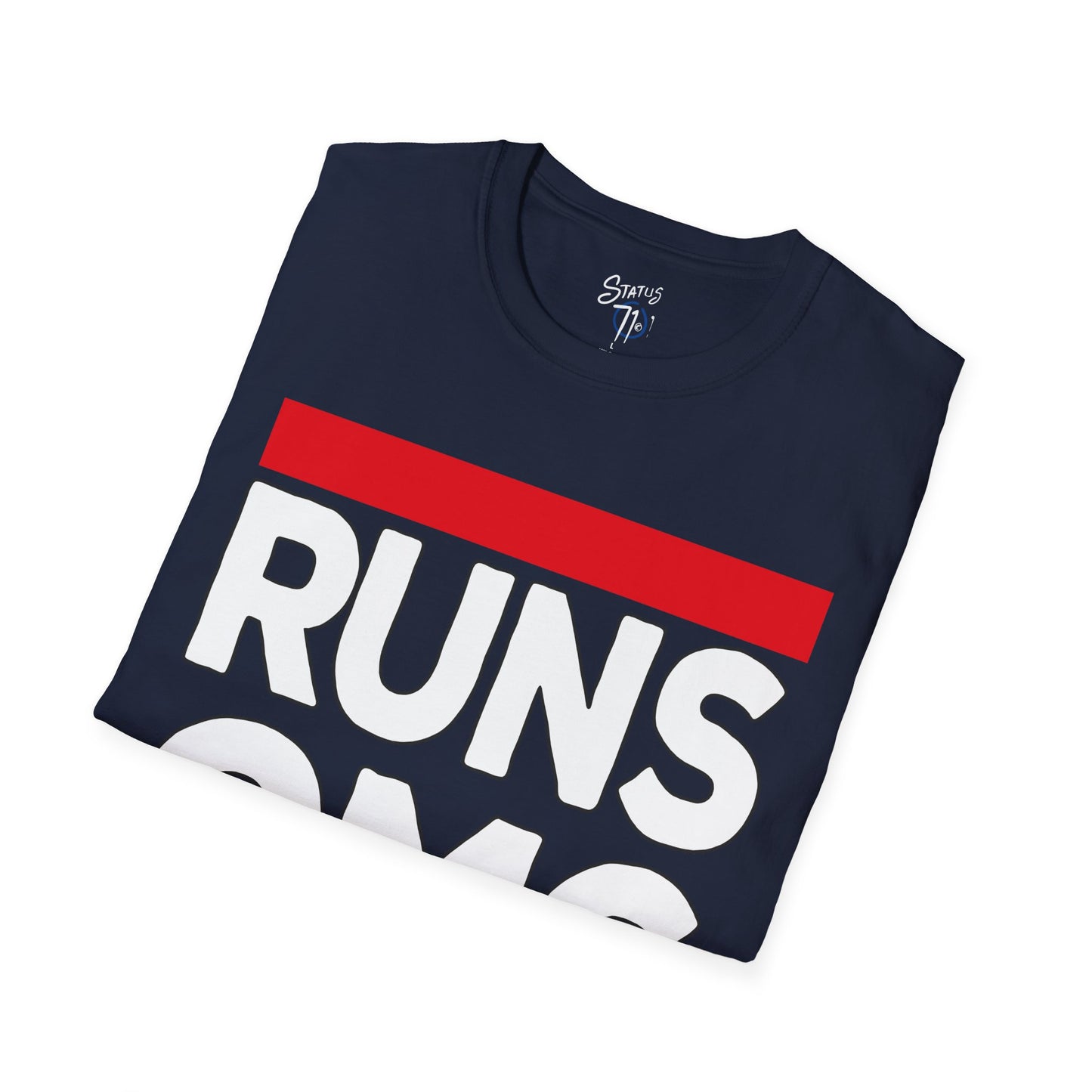 RUNS OMG Old Skool Rap Joke Tee — Vintage Hip Hop Graphic T-Shirt