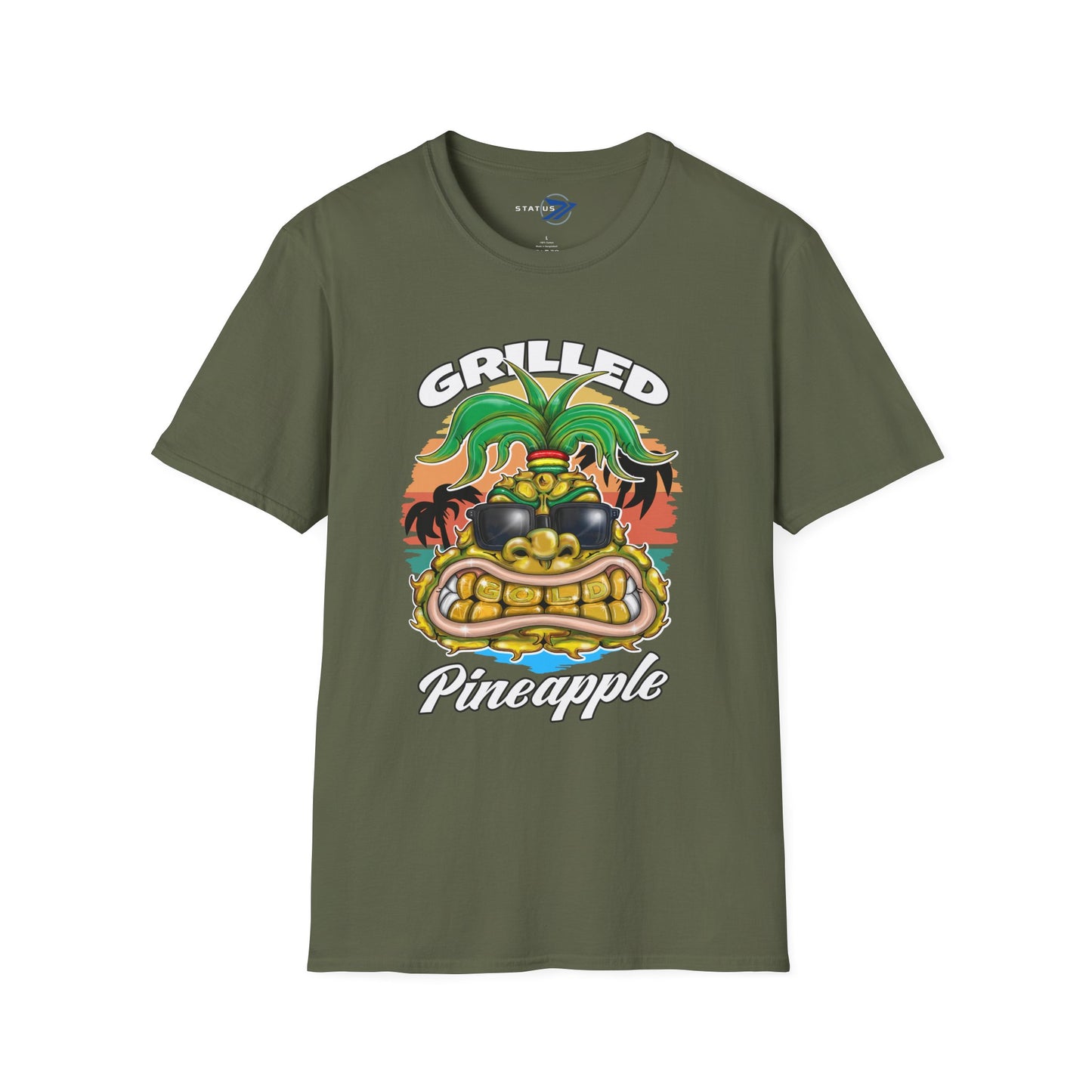 Grilled Pineapple T-Shirt – Retro Tropical BBQ Tee