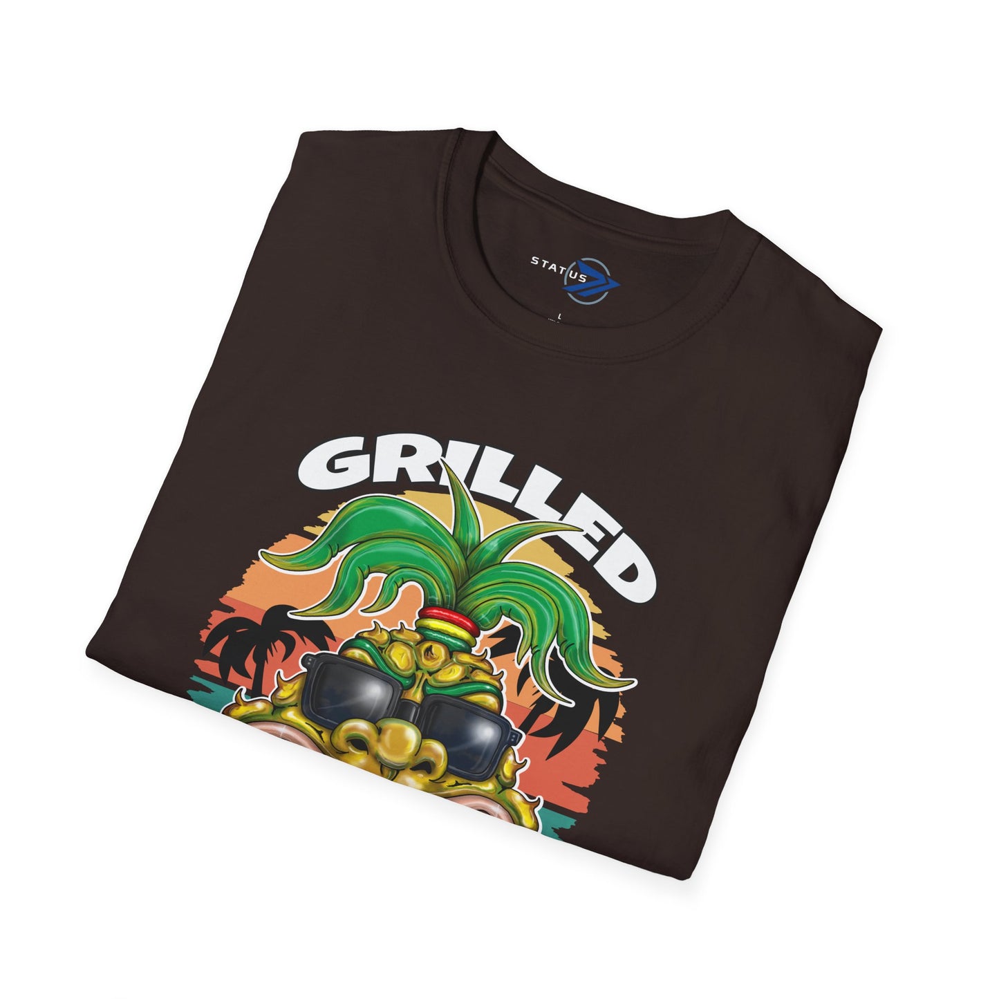 Grilled Pineapple T-Shirt – Retro Tropical BBQ Tee