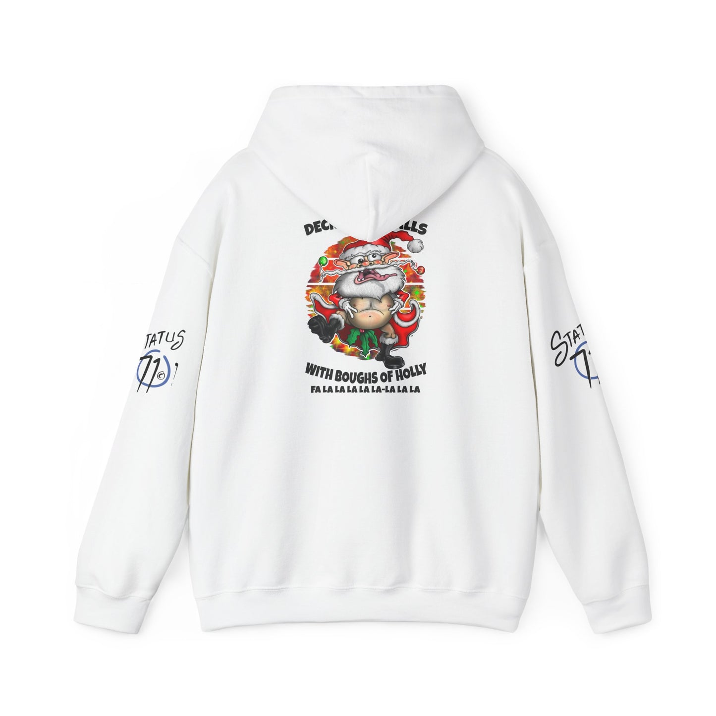 Christmas Crazy Santa Hoodie — “Deck Your Balls” Funny Holiday Pullover