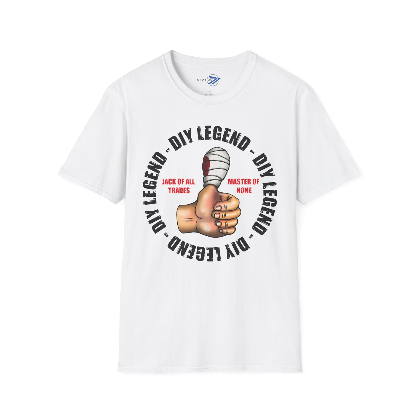DIY Legend T-Shirt — "Jack of All Trades, Master of None" Thumb-Up Graphic