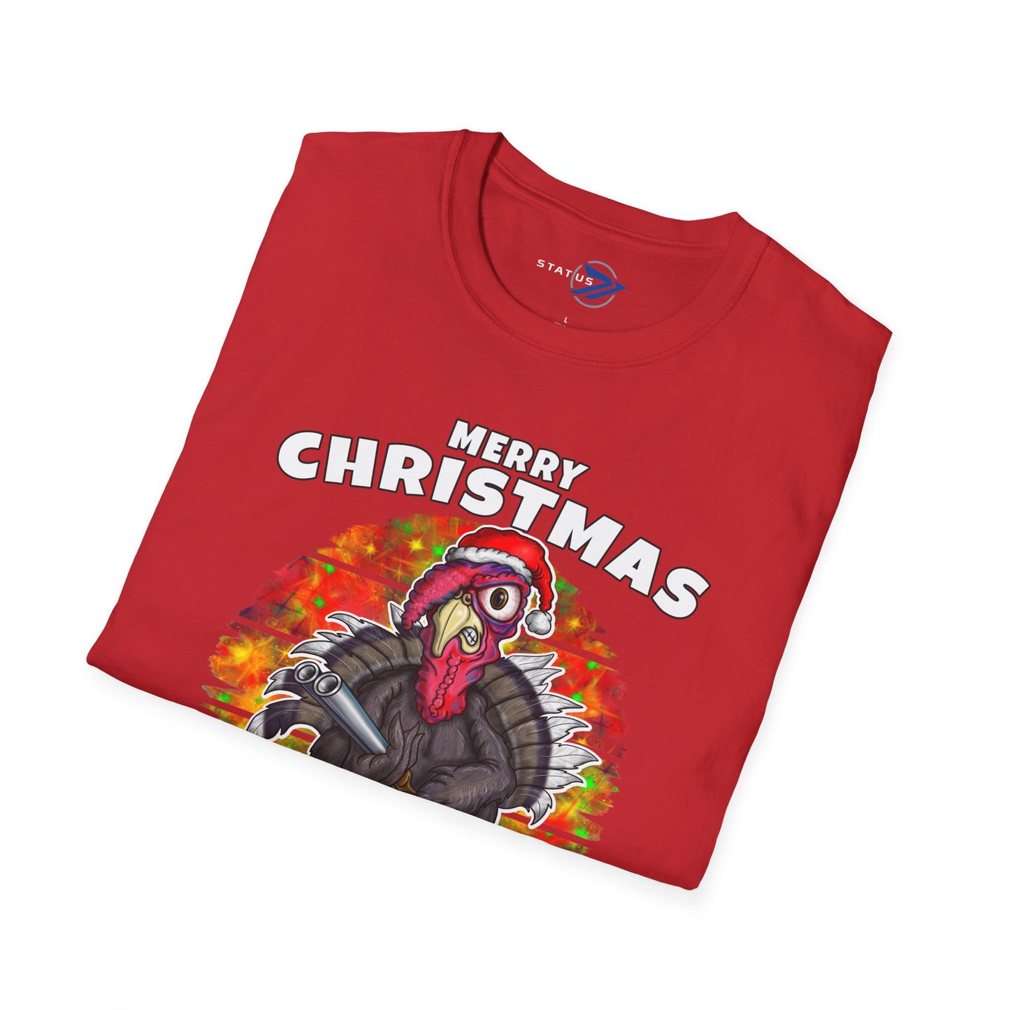 Christmas Turkey T-Shirt — “Merry Christmas, Bring It On Mother Pluckers!” Funny Holiday Tee