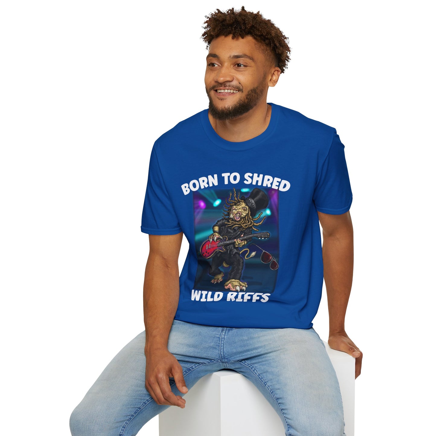 Born to Shred Guitar T-Shirt — Wild Riffs Rock Tee