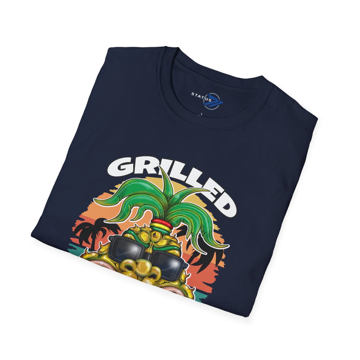 Grilled Pineapple T-Shirt – Retro Tropical BBQ Tee
