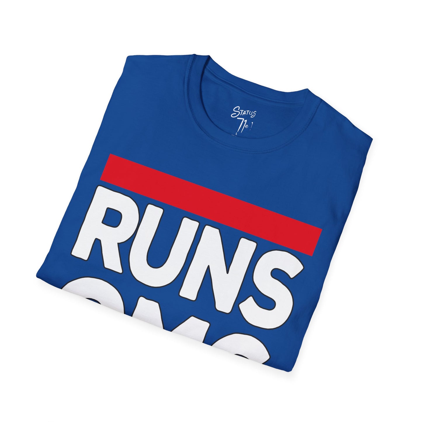 RUNS OMG Old Skool Rap Joke Tee — Vintage Hip Hop Graphic T-Shirt