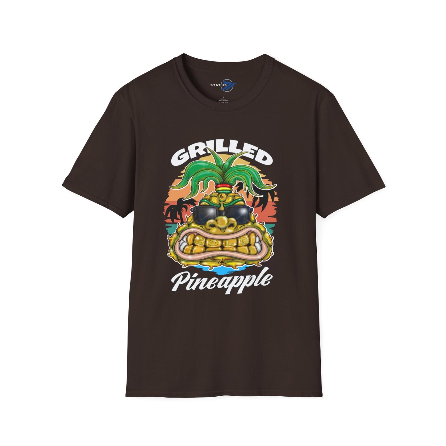 Grilled Pineapple T-Shirt – Retro Tropical BBQ Tee