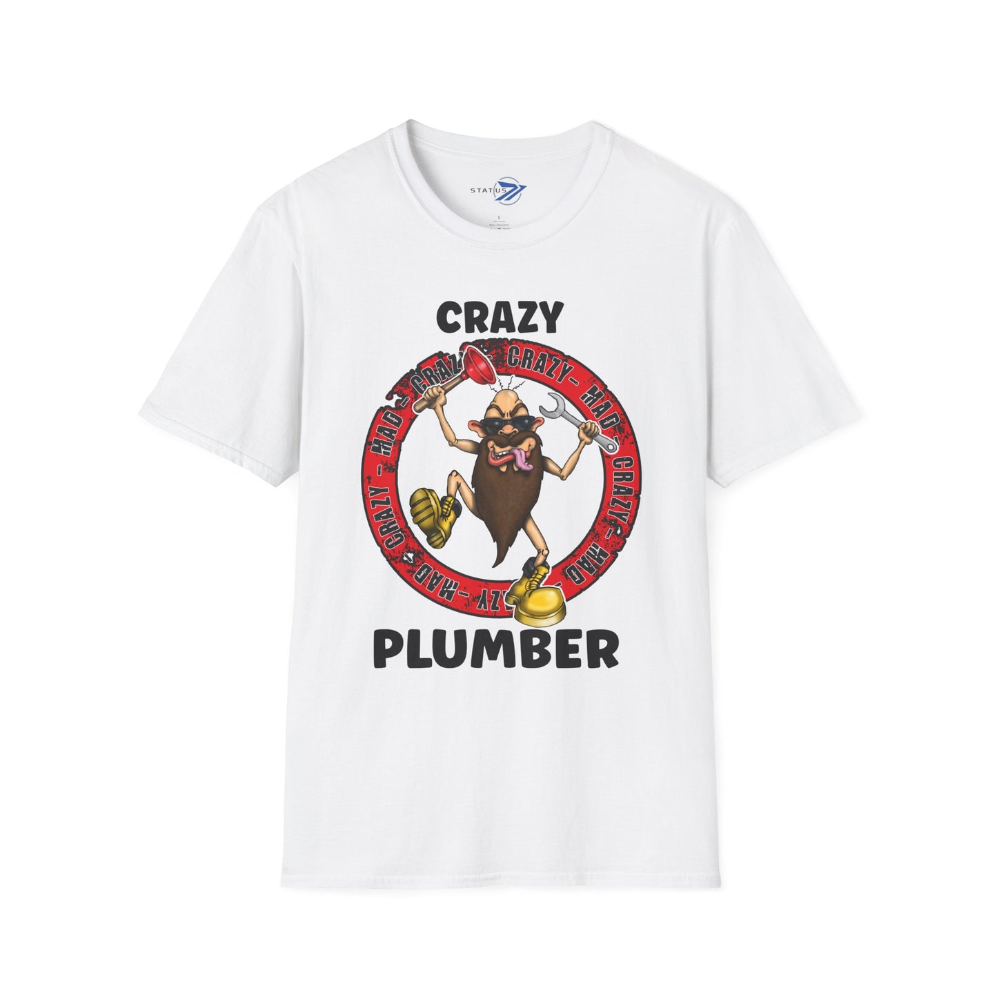 Crazy Plumber T‑Shirt — Funny Plumber Gift Tee