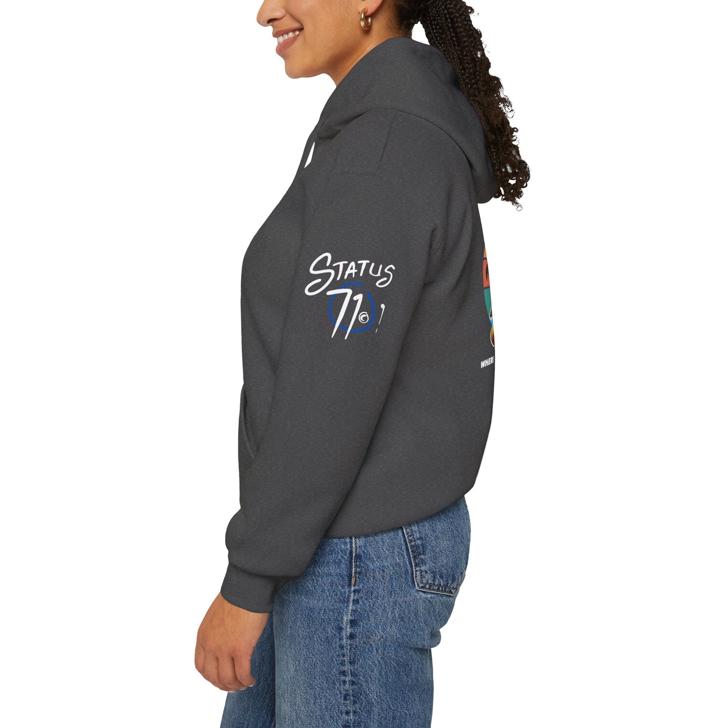 Funny Nudist Resort Hoodie — "Where All the Cocks Hang Out" Cheeky Summer Pullover