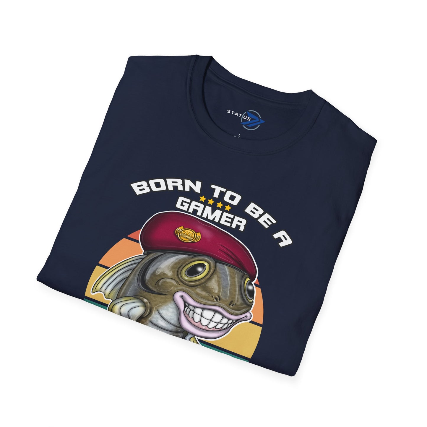 COD Veteran Gamer T-Shirt — "Born to Be a Gamer" Funny Fish Controller Tee