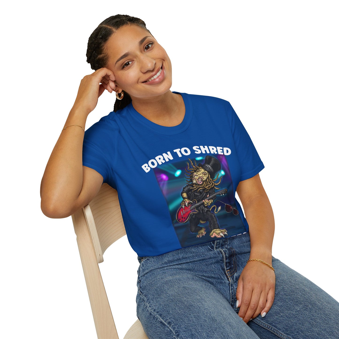 Born to Shred Guitar T-Shirt — Wild Riffs Rock Tee