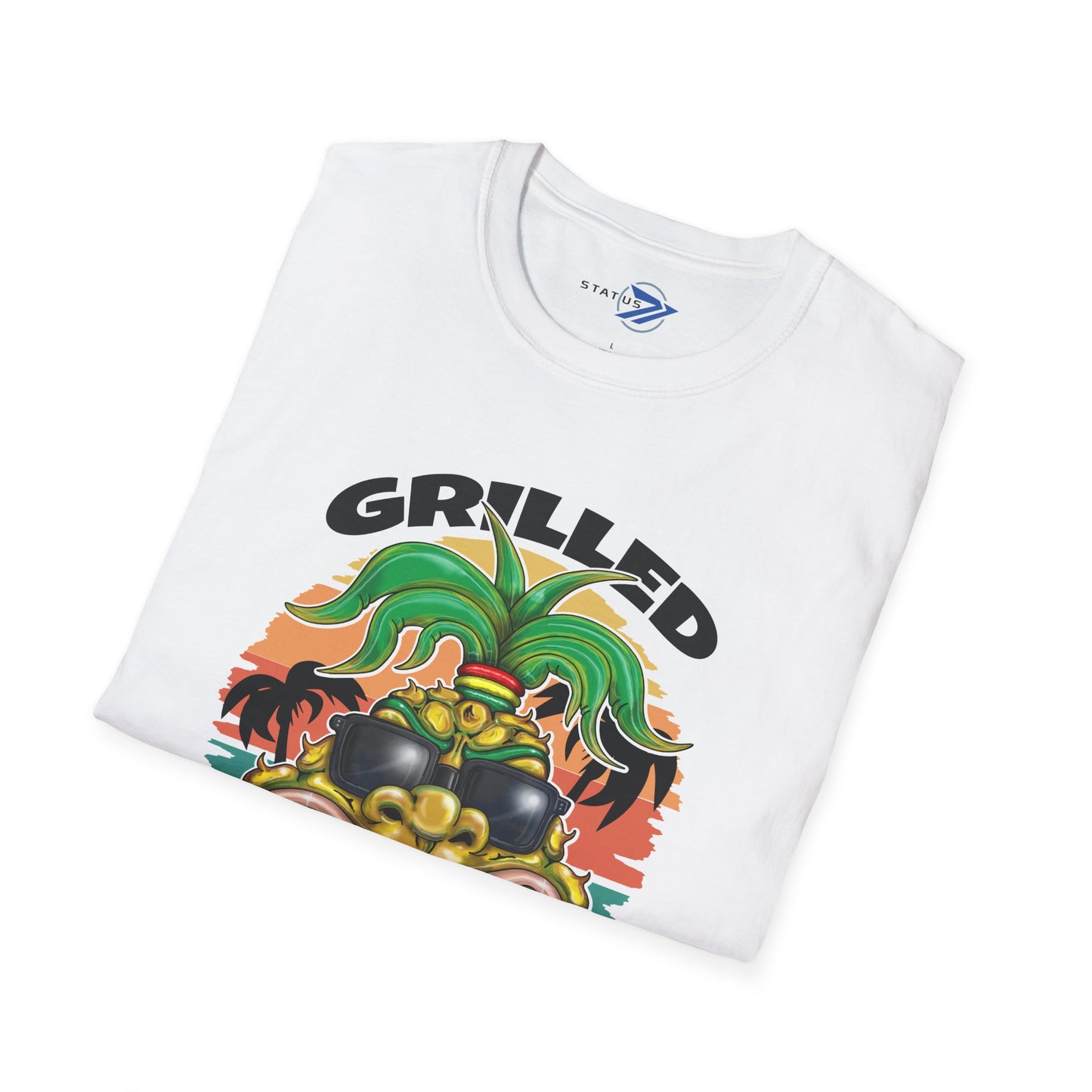 Grilled Pineapple T-Shirt – Retro Tropical BBQ Tee