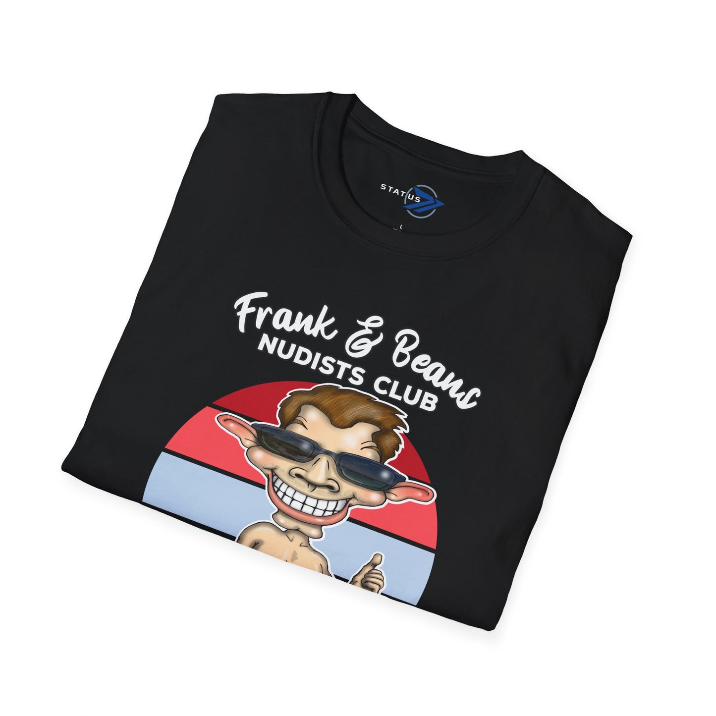 Nudists Club Coffee Tee — "All You Need Is Coffee and a Smile" Graphic T-Shirt