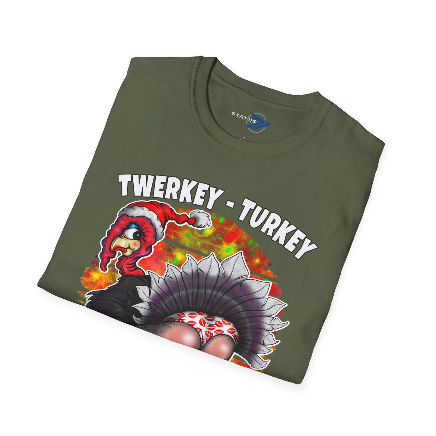 Funny Christmas Twerking Turkey T-Shirt — Holiday Party Tee