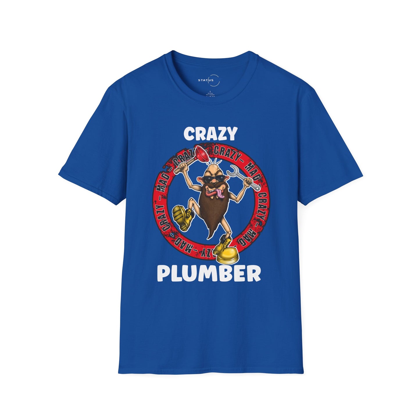 Crazy Plumber T‑Shirt — Funny Plumber Gift Tee