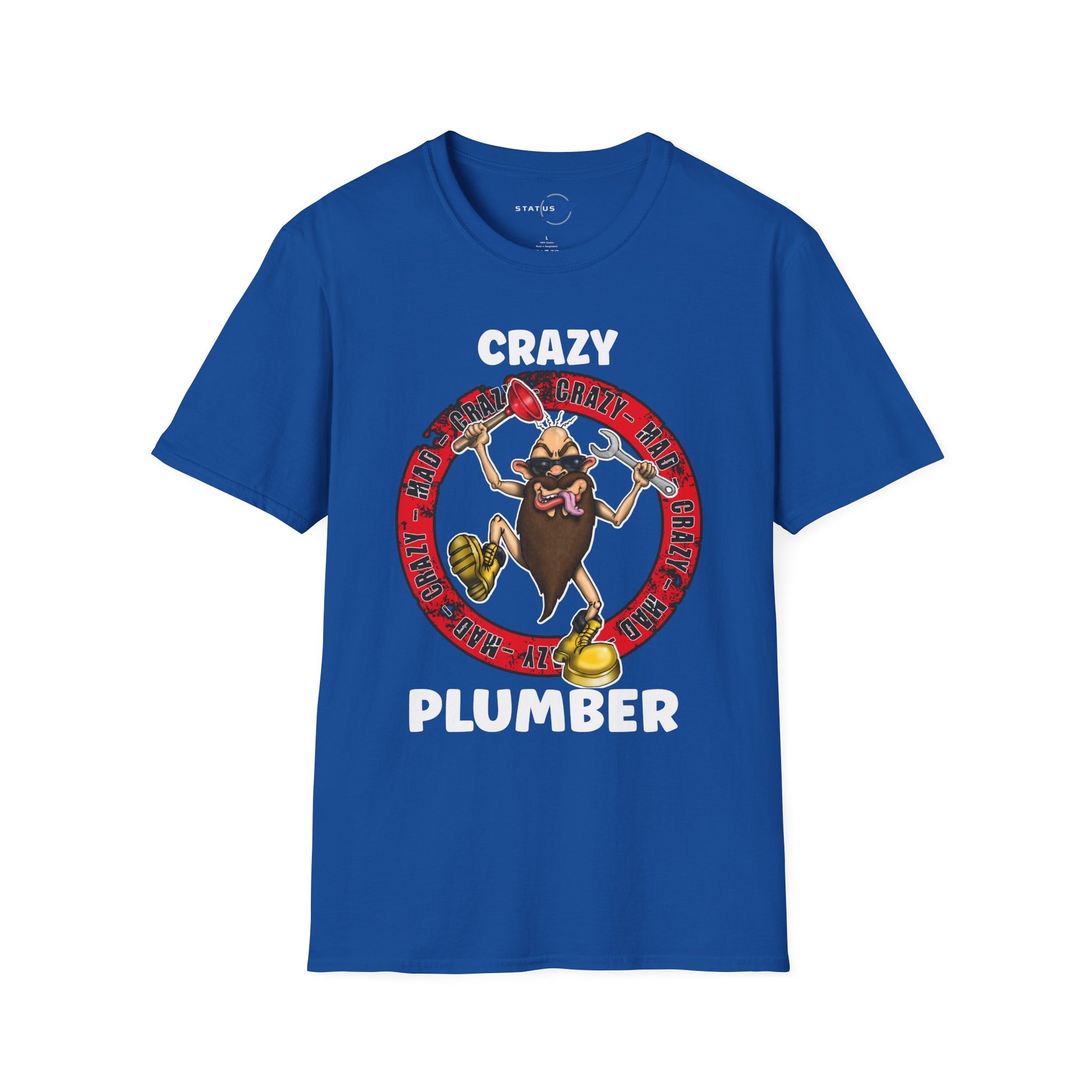 Crazy Plumber T‑Shirt — Funny Plumber Gift Tee