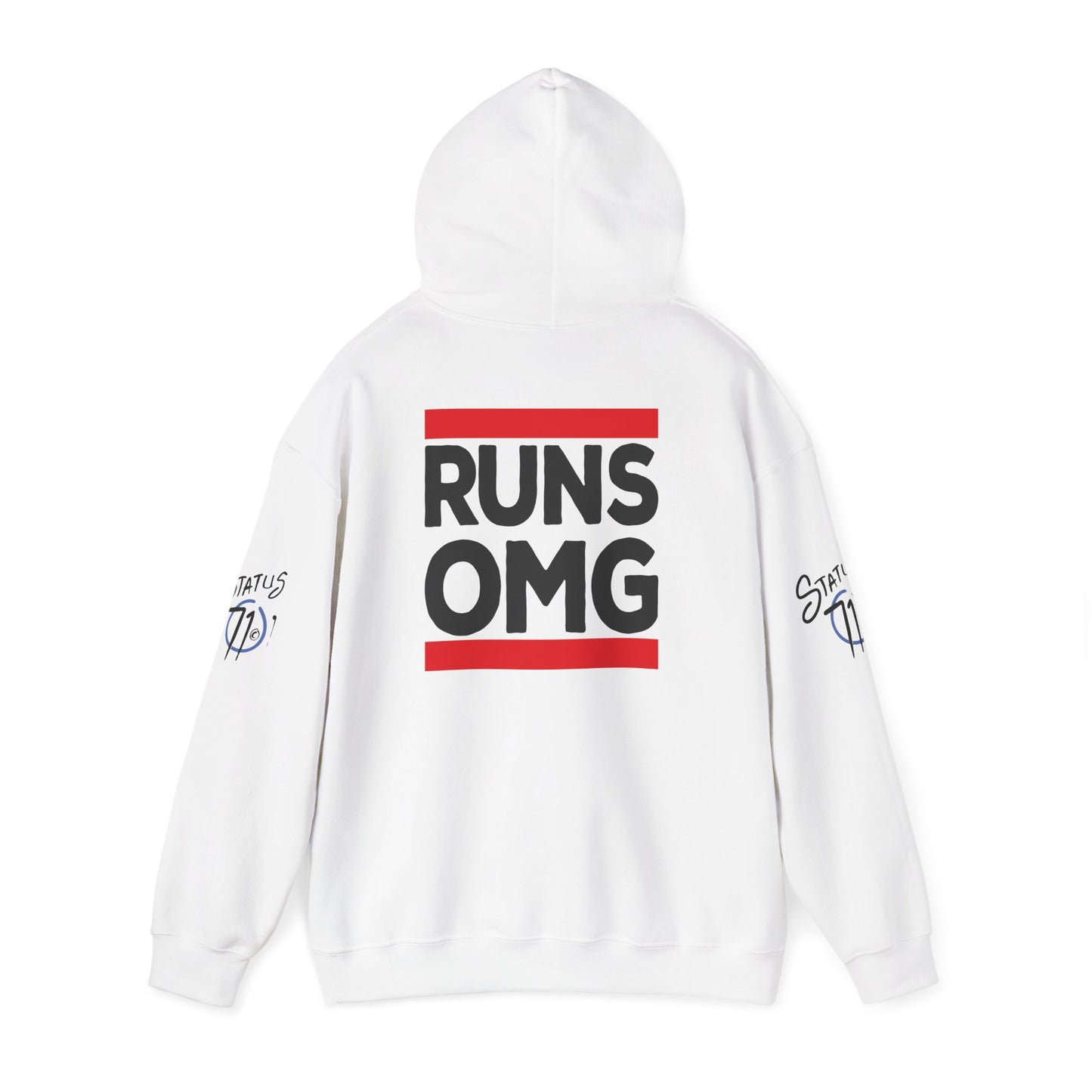Runs OMG Hoodie — Graphic Streetwear Pullover with Bold Back Print