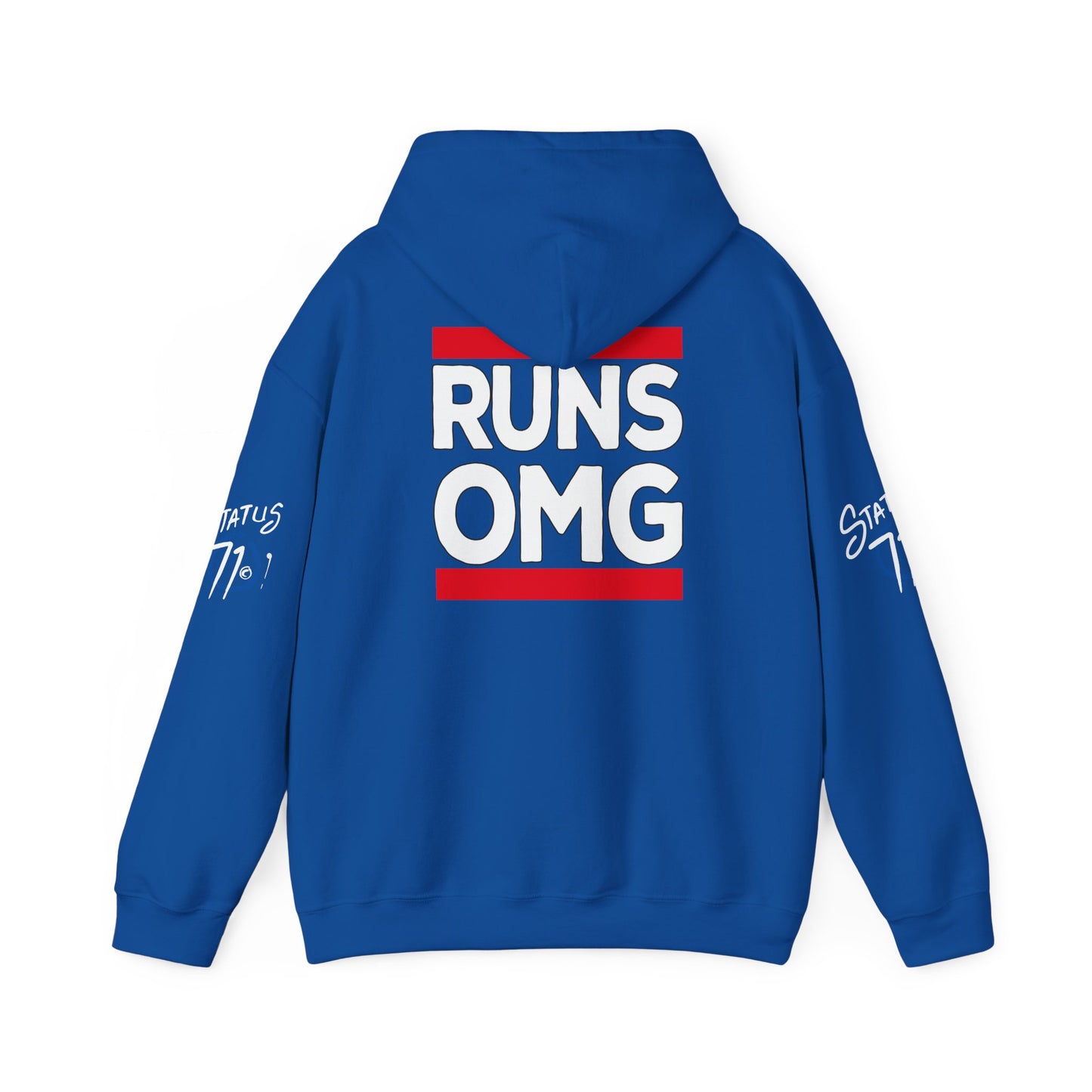 Runs OMG Hoodie — Graphic Streetwear Pullover with Bold Back Print